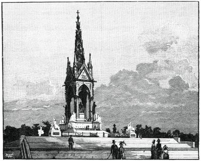 Albert Memorial, Kensington, London, 1900 alkotó: Unbekannt