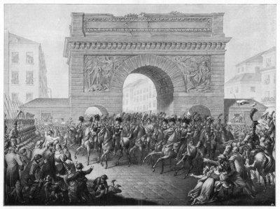 A szövetségesek belépnek Párizsba, 1814. március 31., 1900 alkotó: Unbekannt