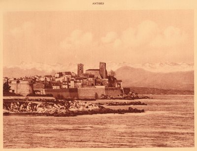 Az Alpok gerince és Antibes, 1930. alkotó: Unbekannt