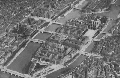 Párizs ősi szigetének szíve kilenc hídjával a levegőből, c1935 alkotó: Unbekannt