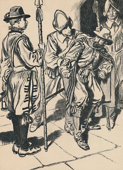 Guy Fawkes letartóztatása, 1907. alkotó: Unbekannt