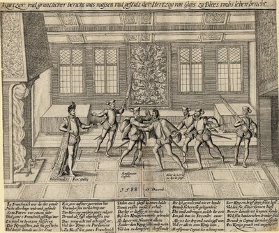Guise hercegének meggyilkolása, 1588 alkotó: Unbekannt