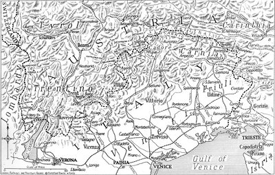 Olaszország osztrák határa, 1915 alkotó: Unbekannt