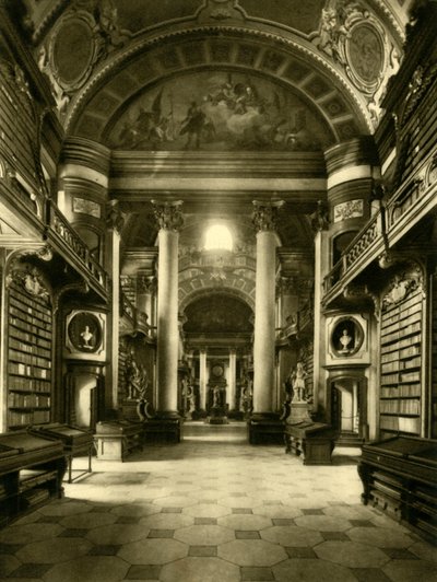 Az Osztrák Nemzeti Könyvtár, Bécs, Ausztria, c1935. alkotó: Unbekannt