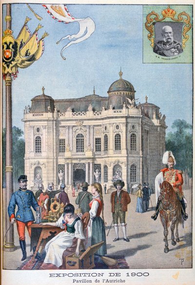 Az osztrák pavilon az 1900-as egyetemes kiállításon, Párizs, 1900 alkotó: Unbekannt