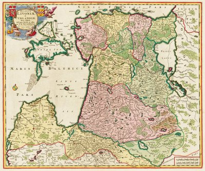 A Balti-tenger: Nova Tabula, 1705 alkotó: Unbekannt