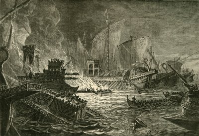 Az actiumi csata, 1890. alkotó: Unbekannt