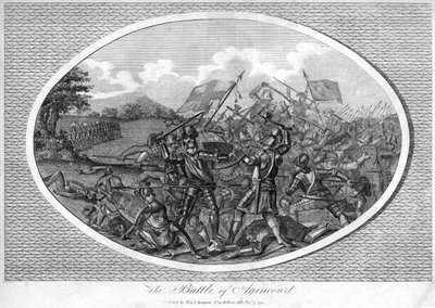 Az agincourti csata, 1415, 1792 alkotó: Unbekannt