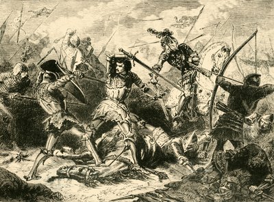 Az agincourti csata, 1415, 1890. alkotó: Unbekannt