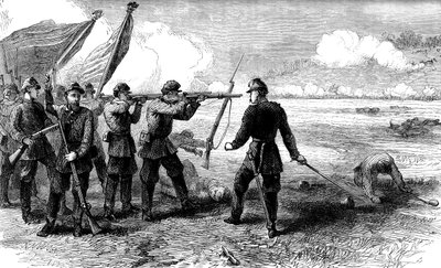 The Battle of Bull Run, Virginia, 1861 c1880 alkotó: Unbekannt