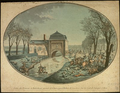 A jemappesi csata, c. 1793. alkotó: Unbekannt