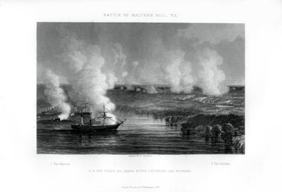 A Malvern Hill-i csata, Virginia, 1862. július 1. 1862-1867 alkotó: Unbekannt