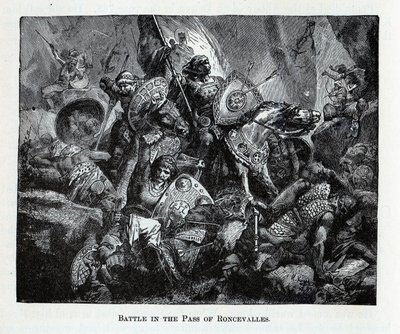 A roncevaux-i csata, 1882 alkotó: Unbekannt
