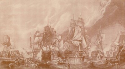 A trafalgari csata, 1805, 1896. alkotó: Unbekannt