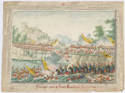 A csata a Kamcsik folyón 1828. október 15-én alkotó: Unbekannt