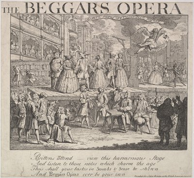 A koldusopera, 1728. alkotó: Unbekannt
