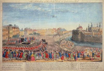 „A lázadó urak lefejezése a Great Tower Hillen”, 1746 alkotó: Unbekannt