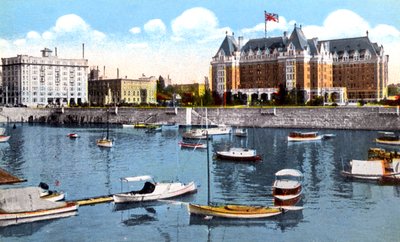 A Belmont épület, Union Club és Empress Hotel, Victoria, British Columbia, Kanada, 1900-as évek alkotó: Unbekannt