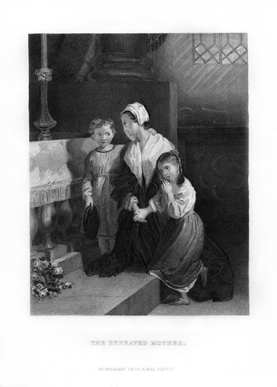 A gyászoló anya, 1872 alkotó: Unbekannt