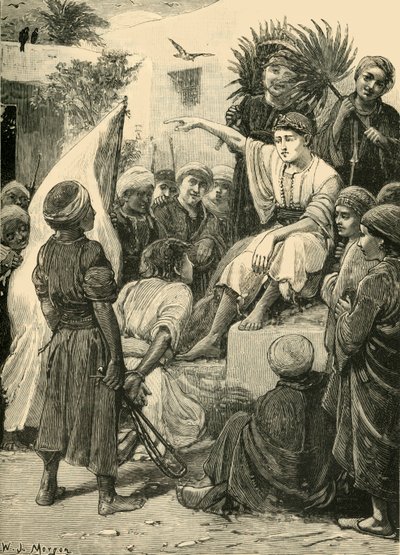 A fiú Cyrus a királyt játssza, 1890. alkotó: Unbekannt