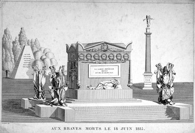 1815. június 18-i bátor halottak, 19. század alkotó: Unbekannt
