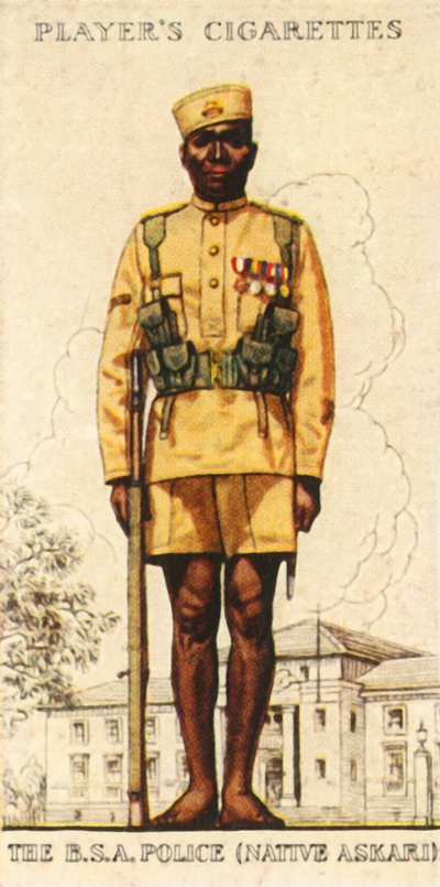A brit dél-afrikai rendőrség bennszülött Askari, 1936. alkotó: Unbekannt