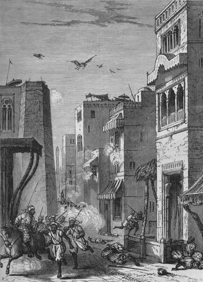 A brit csapatok belépve Moultanba, 1880 alkotó: Unbekannt