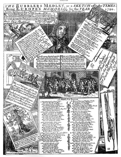 The Bubblers Medley, avagy az idők vázlata, 1720 alkotó: Unbekannt