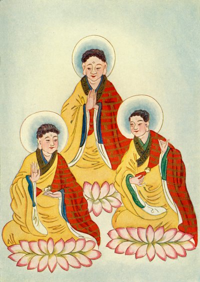 "A buddhista triász", 1922. alkotó: Unbekannt