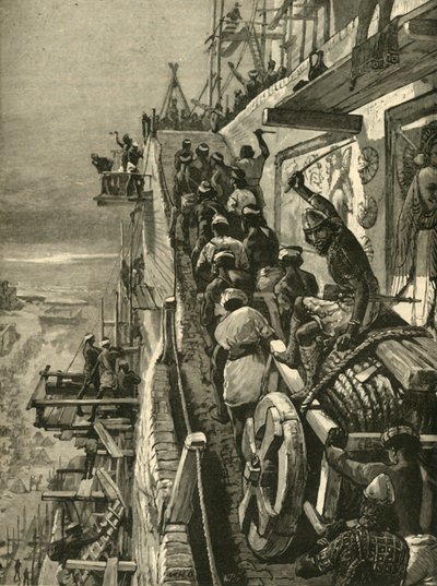 Bábel építése, 1890. alkotó: Unbekannt