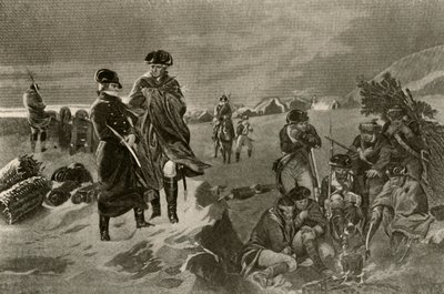 A Valley Forge-i tábor. Tiszti köpenyek és holland takarók katonáknak, c1777, 1937. alkotó: Unbekannt