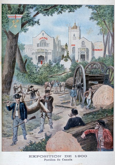 A kanadai pavilon az 1900-as egyetemes kiállításon, Párizs, 1900 alkotó: Unbekannt
