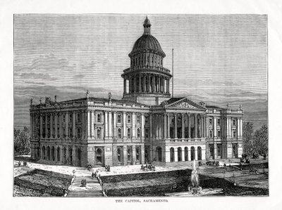 A Capitol, Sacramento, California, USA, 1877 alkotó: Unbekannt