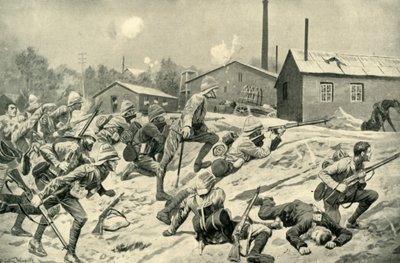 Johannesburg elfoglalása: A gárdisták támadása Germistonnál, 1901. alkotó: Unbekannt