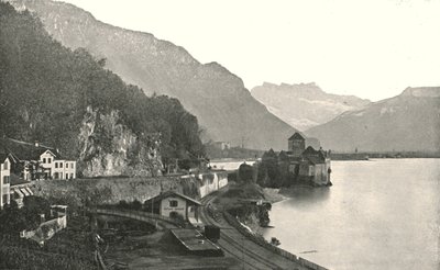 A chilloni kastély, Svájc, 1895. alkotó: Unbekannt