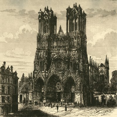 A katedrális, Rheims, 1890. alkotó: Unbekannt