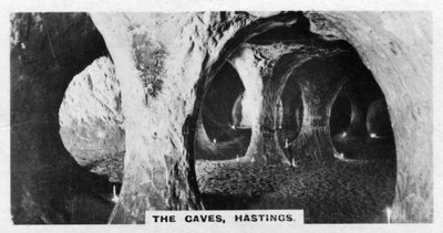 A barlangok, Hastings, Sussex, 1920-as évek alkotó: Unbekannt