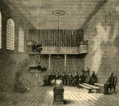A kápolna Newgate-ben, 1872. alkotó: Unbekannt