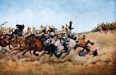 A Cuirassiers vádja Rezonville-ben, 1870, 1920 körül alkotó: Unbekannt