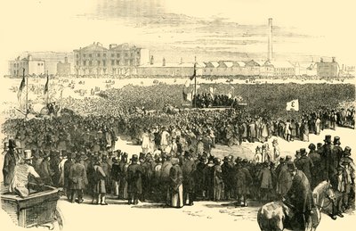 The Chartist Meeting on Kennington Common, 1848, c1878. alkotó: Unbekannt