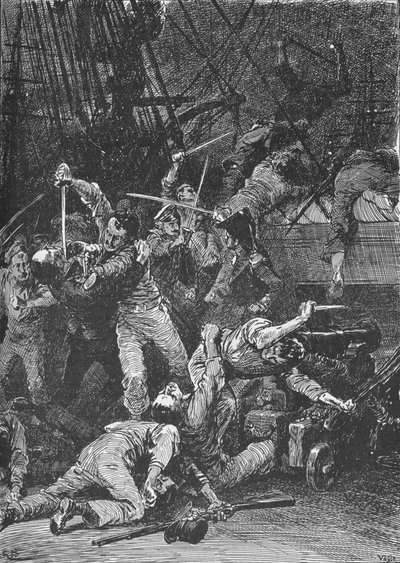 A Chili Cutlasses lesöpörte a fedélzetet, 1902 alkotó: Unbekannt