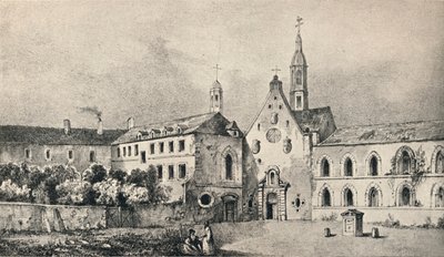 A templom és a Petits Augustins-kolostor, 1915 alkotó: Unbekannt