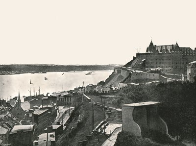 A Citadelle és a Szent Lőrinc folyó, Quebec, Kanada, 1895. alkotó: Unbekannt