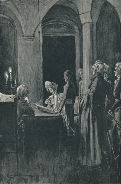Napóleon és Josephine polgári házassága, 1796. március 9., 1896. alkotó: Unbekannt