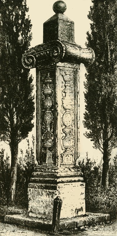 A franciák oszlopa, Ravenna, Gaston De Foix emlékére emelték, 1890. alkotó: Unbekannt