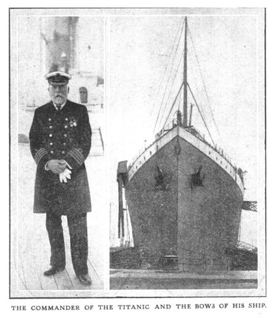 A Titanic parancsnoka és hajója orjai, 1912. április 20. alkotó: Unbekannt