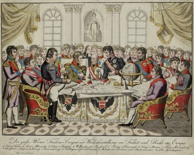 A bécsi kongresszus, c. 1815 alkotó: Unbekannt