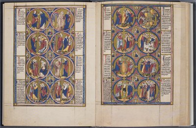 Az alkotás. Biblia moralisée Codex Vindobonensis 2554, 1250 körül alkotó: Unbekannt