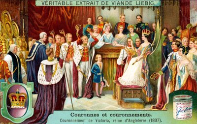 Viktória, Anglia királynőjének megkoronázása 1837-ben, 1900 körül alkotó: Unbekannt