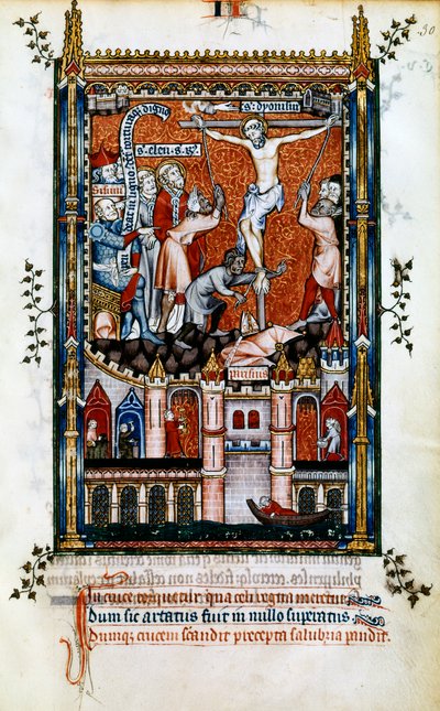 Szent Denis keresztre feszítése, 1317 alkotó: Unbekannt